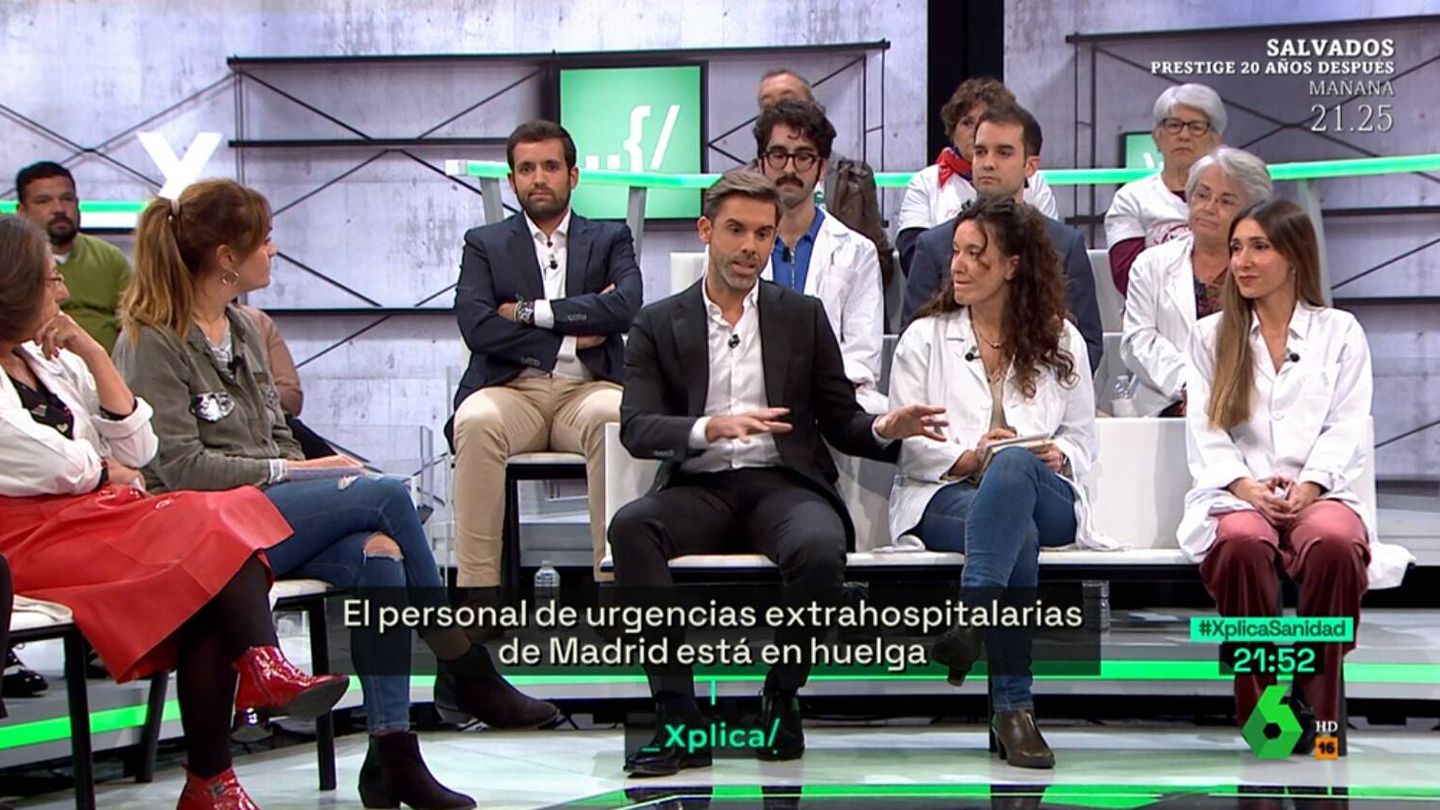 José Yélamo en el plató de 'La Sexta Xplica' junto a sus invitados. (Atresmedia)