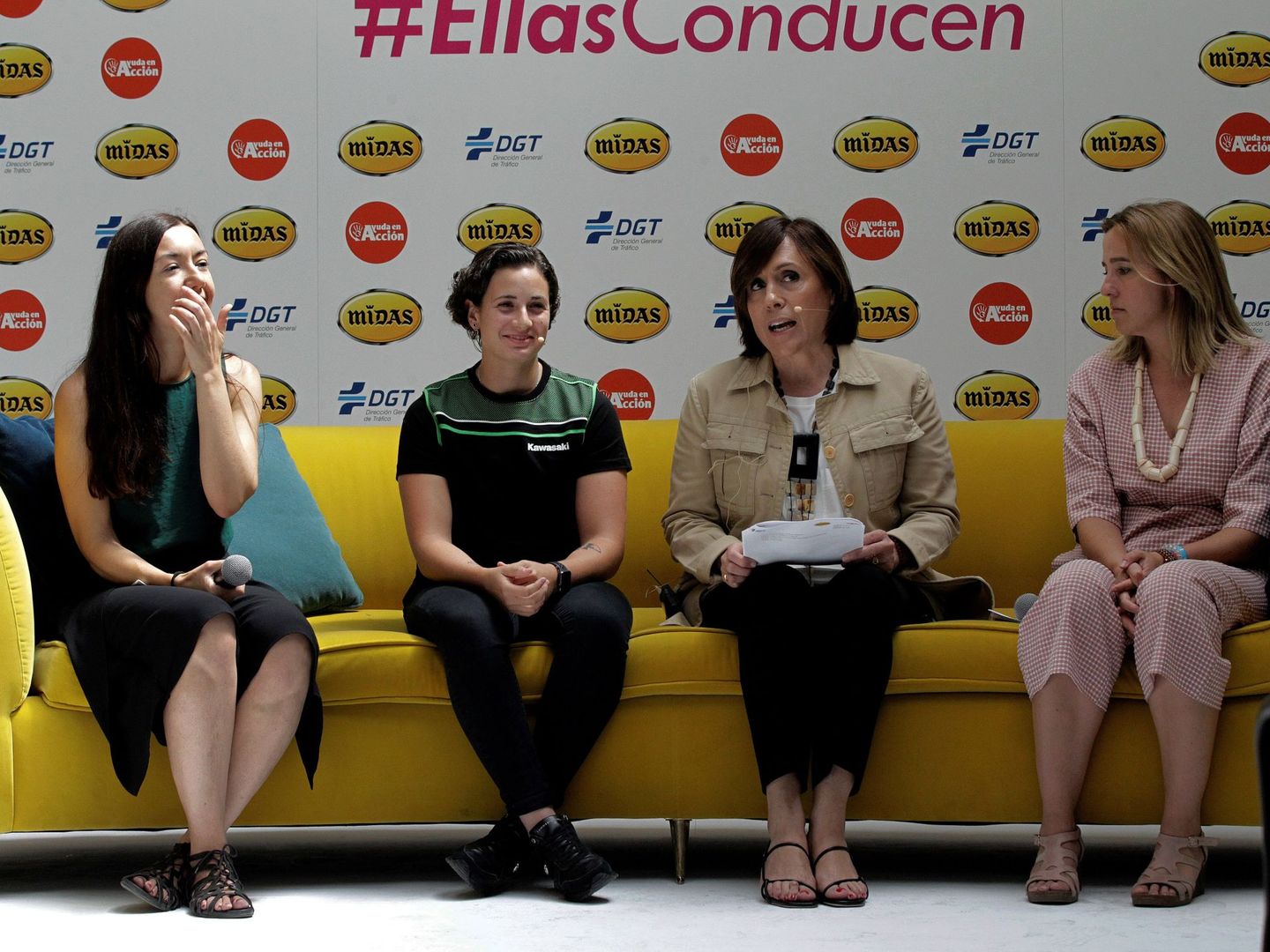 Ana Carrasco, en el acto de #EllasConducen. (EFE)