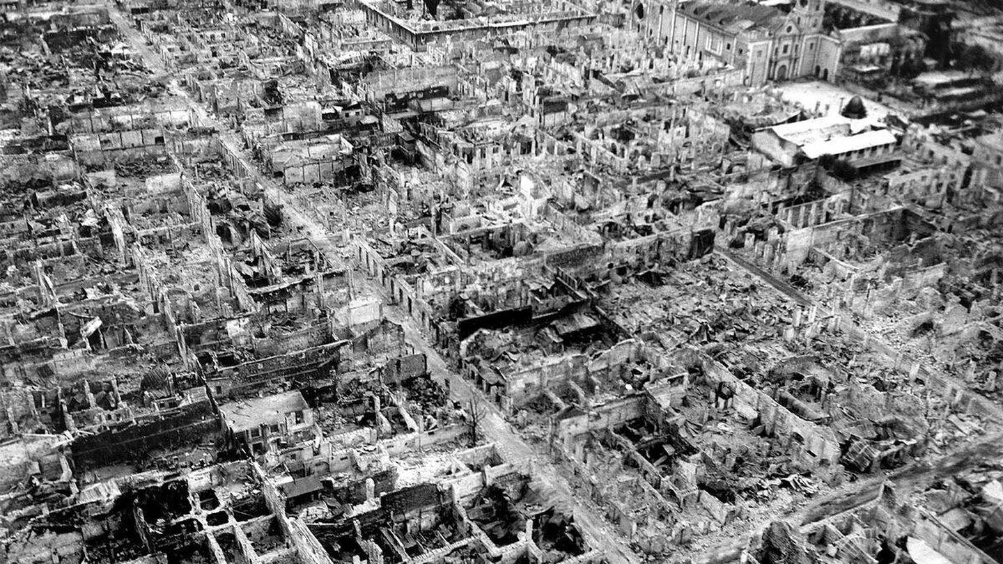 La destrucción de Manila tras la batalla. (Cedida)