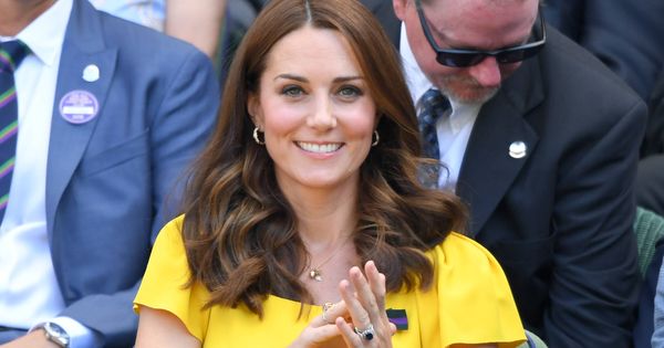 Foto: La duquesa de Cambridge, Kate Middleton, en Wimbledon. (Getty)