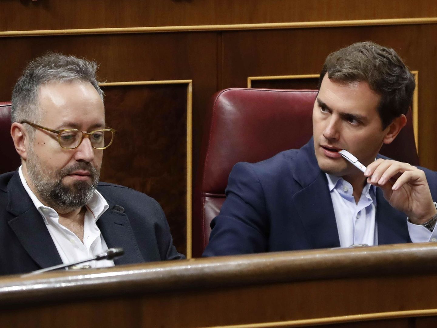Girauta y Rivera en el Congreso. (EFE)            