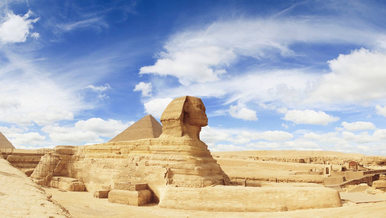 La famosa esfinge de El Cairo
