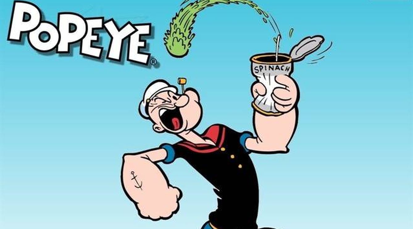 Popeye cumple 90 años, aquí con su estilo clásico (Cartoon Network)