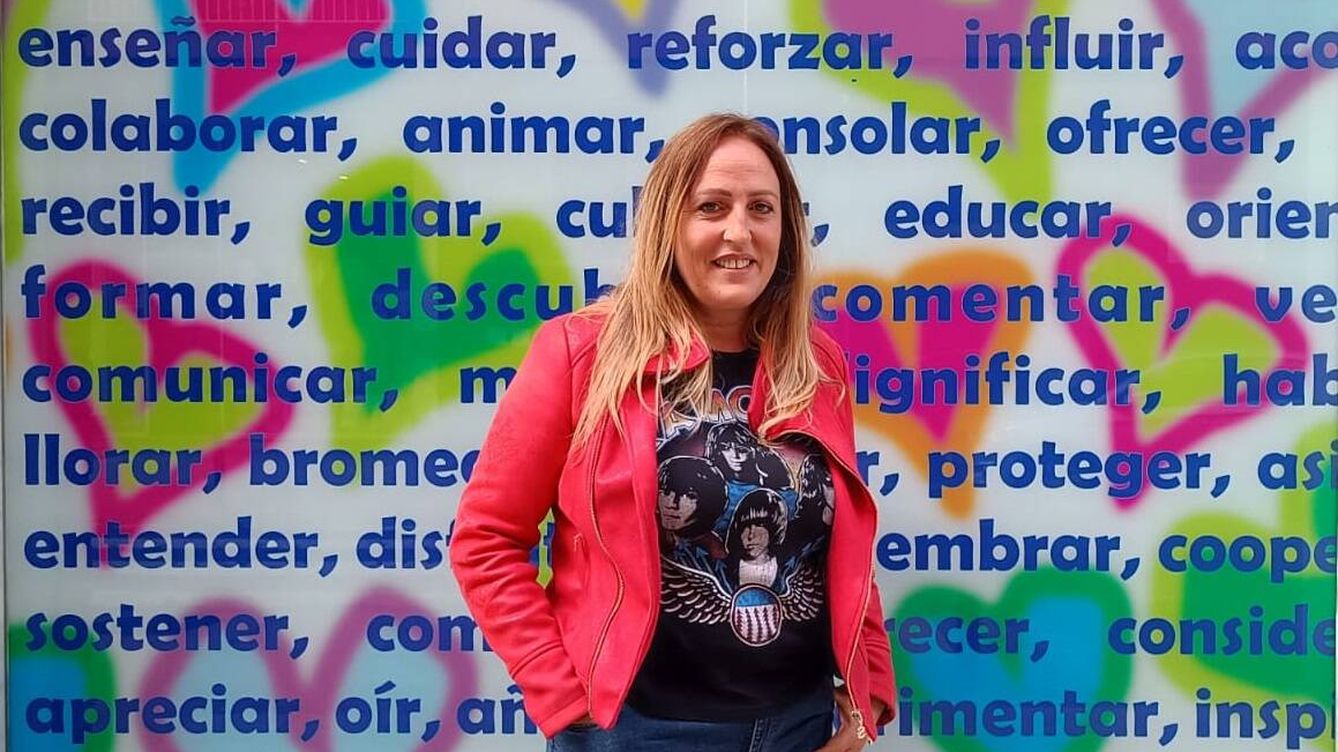 Foto: Carmen Martín, con su camiseta de los Ramones. (Foto cedida)
