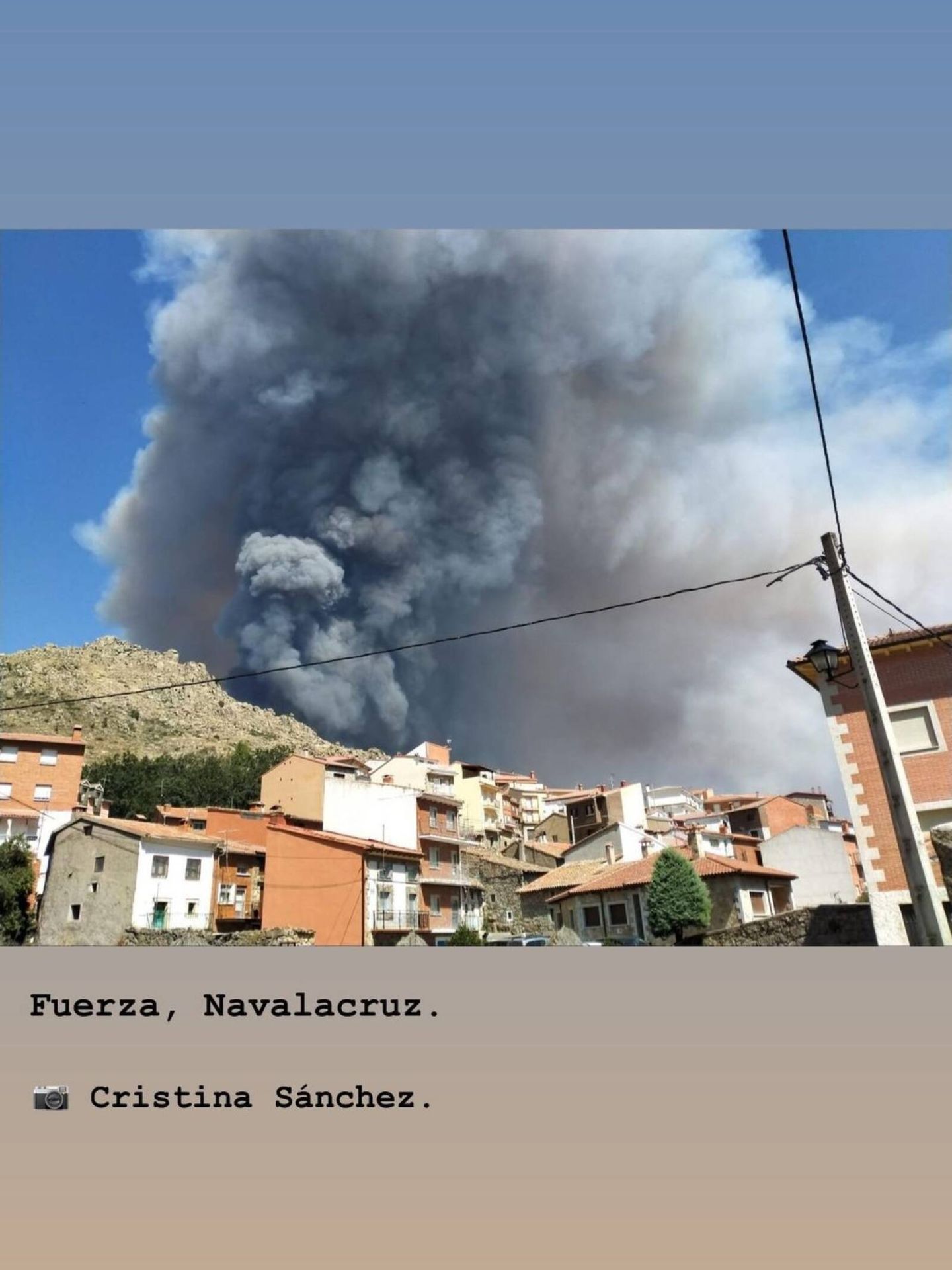 Sara Carbonero, preocupada por Navalacruz, el pueblo de Iker Casillas. (Instagram @saracarbonero)