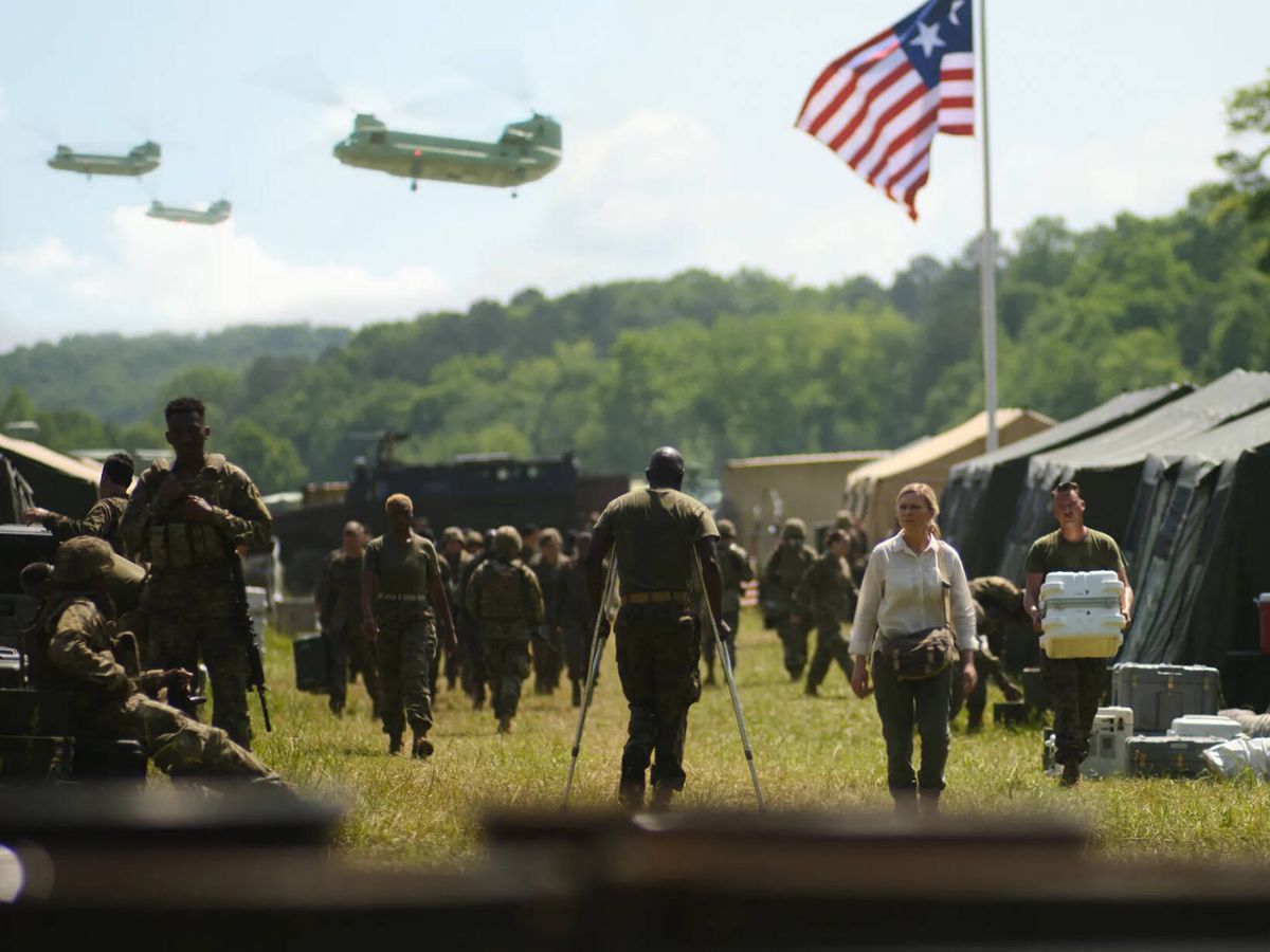 Foto: Imagen de la película 'Civil War'. (A24)