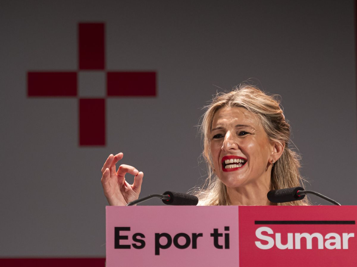 Foto: La candidata de Sumar a la presidencia, Yolanda Díaz. (EFE/R. García)