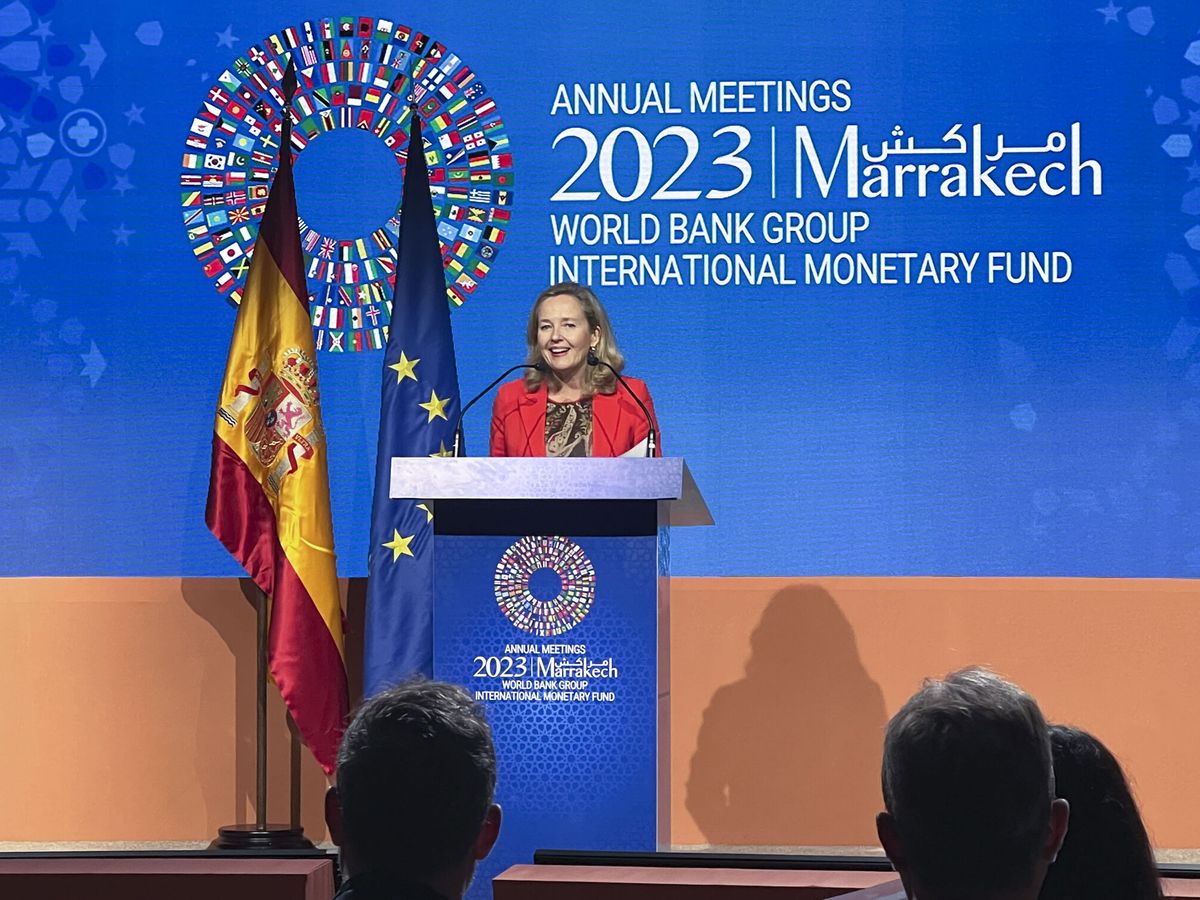 Foto: La vicepresidenta económica, Nadia Calviño. (EFE/Mohamed Siali)