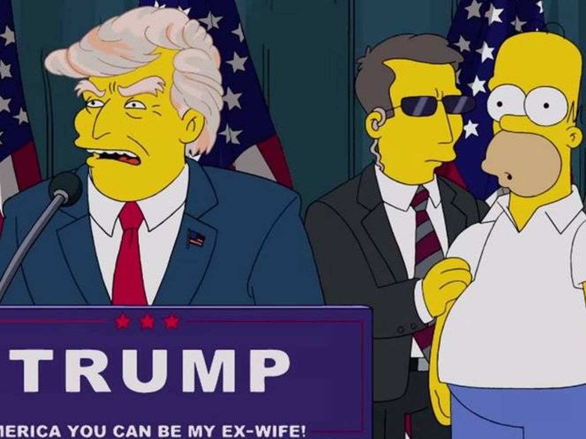 Foto: Donald Trump en 'Los Simpson'. La serie predijo que sería el presidente de Estados Unidos (FOX)