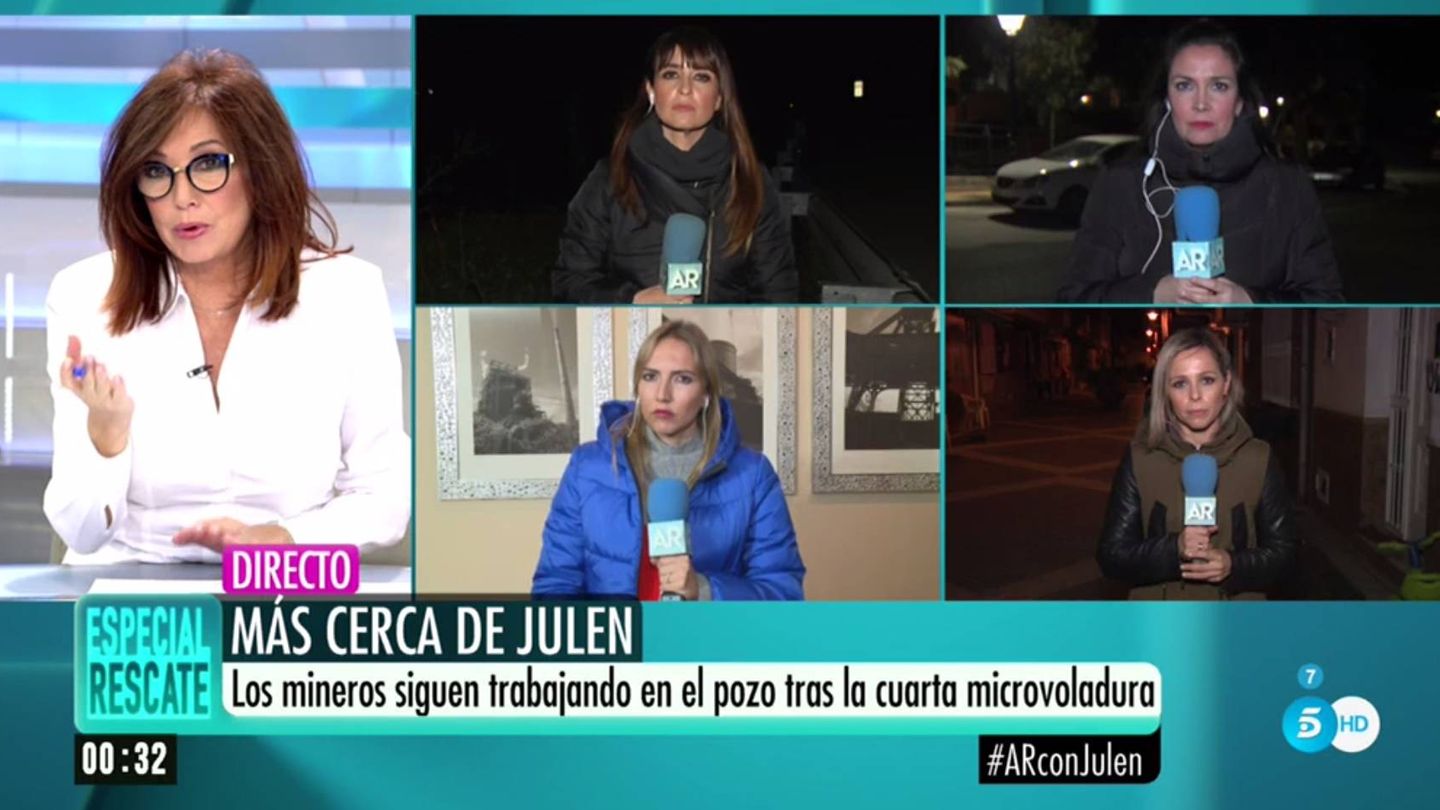 'Especial rescate de Julen', en 'El programa de Ana Rosa'. (Telecinco).
