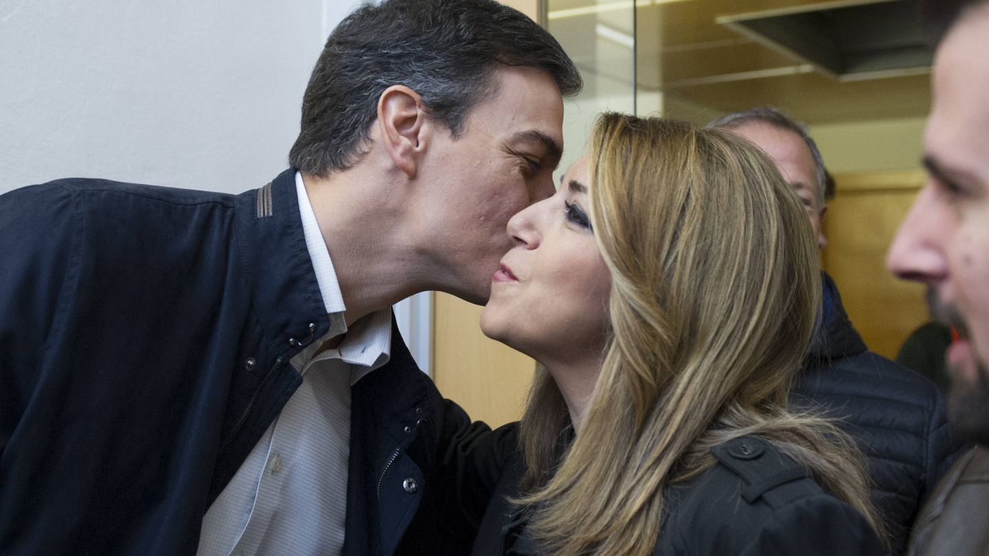 Pedro Sánchez y Susana Díaz en la reunión del consejo político federal del PSOE. (Borja Puig | PSOE)