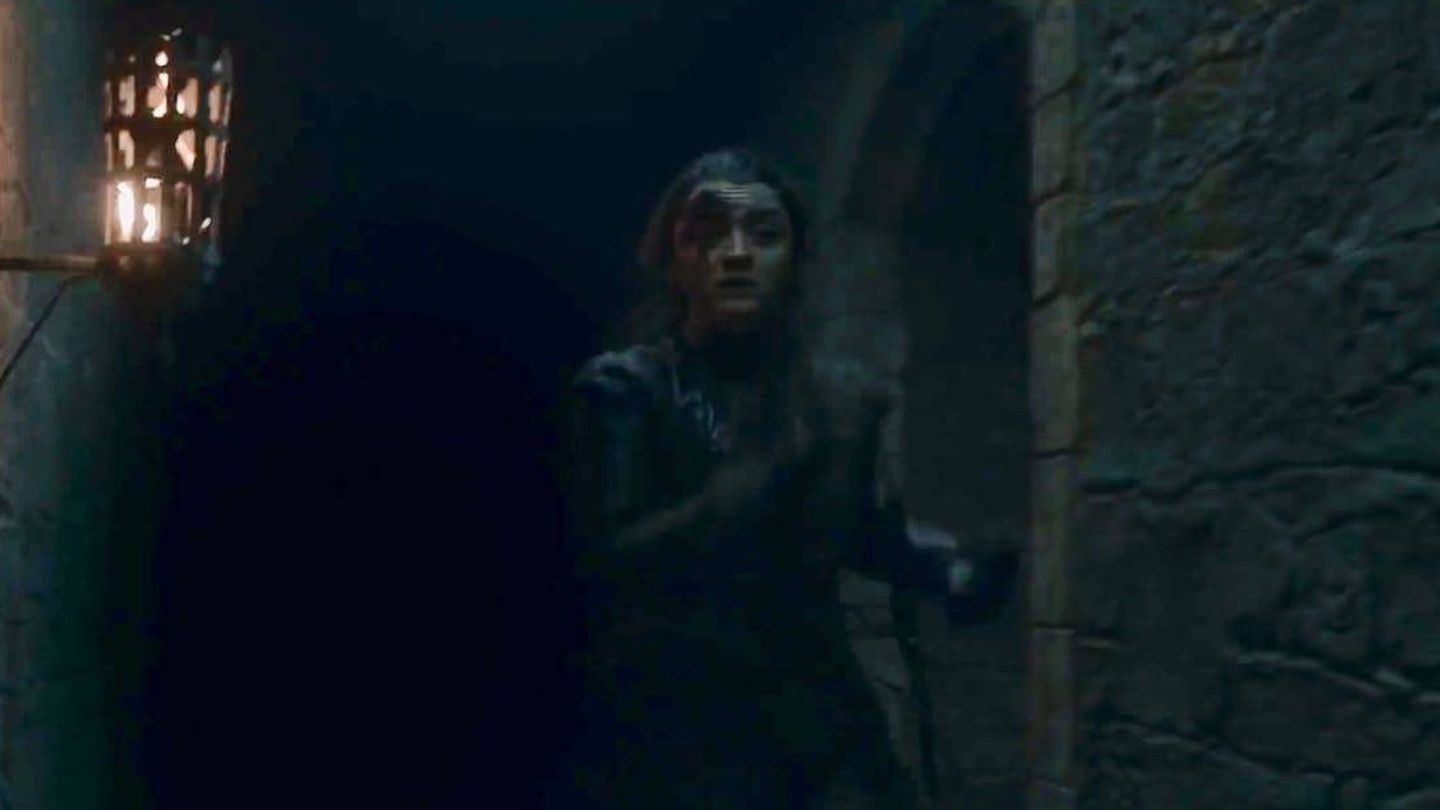 Arya Stark huye de los Caminantes Blancos. (HBO)