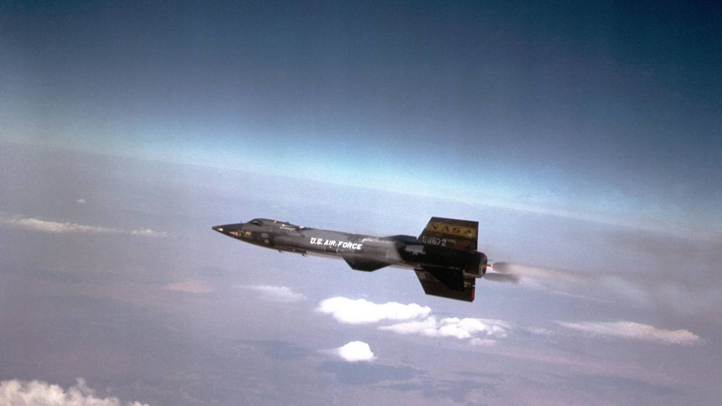 El X-15 en vuelo. (Foto: Wikimedia)