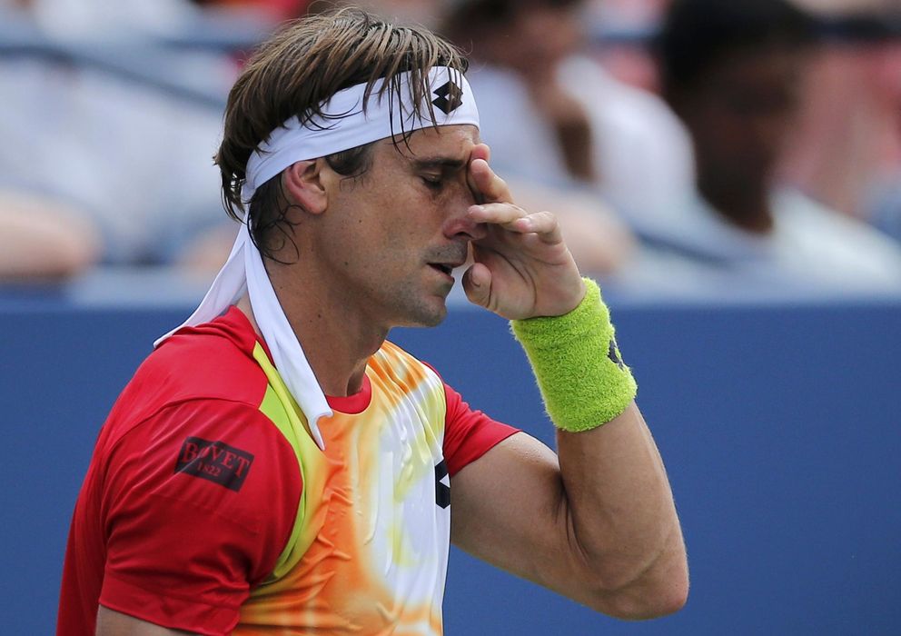 Foto: David Ferrer durante un partido del US Open (Reuters).