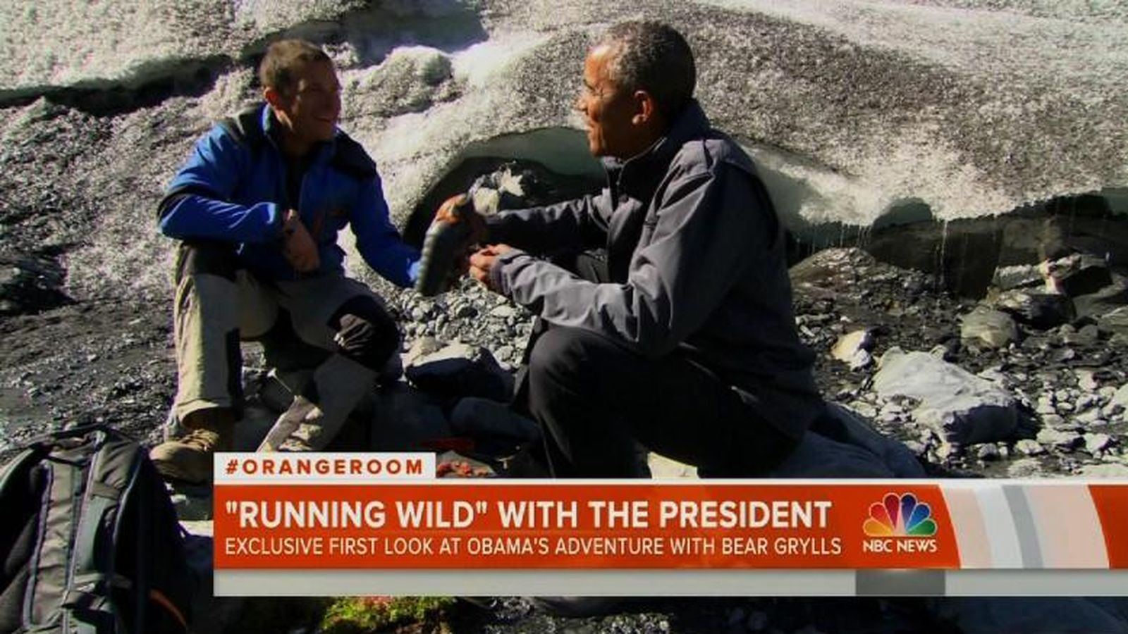 Foto: Obama en 'El último superviviente'. (NBC)