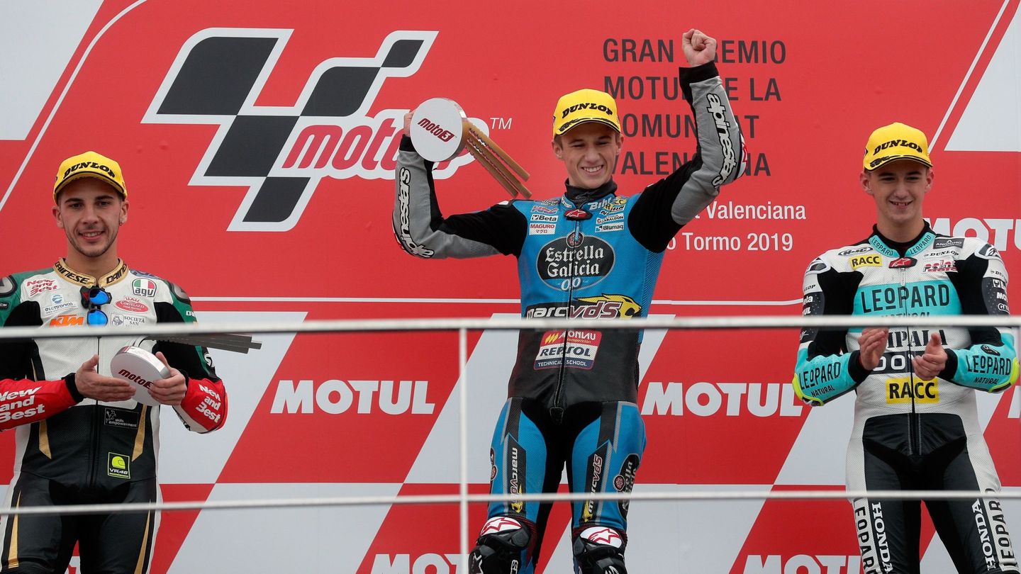 Sergio García, de 16 años, el sorpresón de Moto3 la temporada pasada al ganar en Cheste. (EFE)