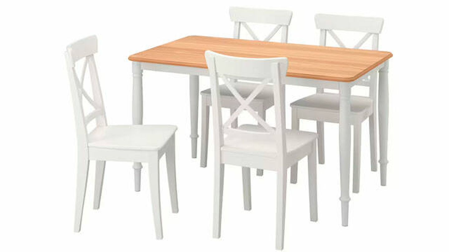 Conjunto de mesa y 4 sillas DANDERYD / INGOLF