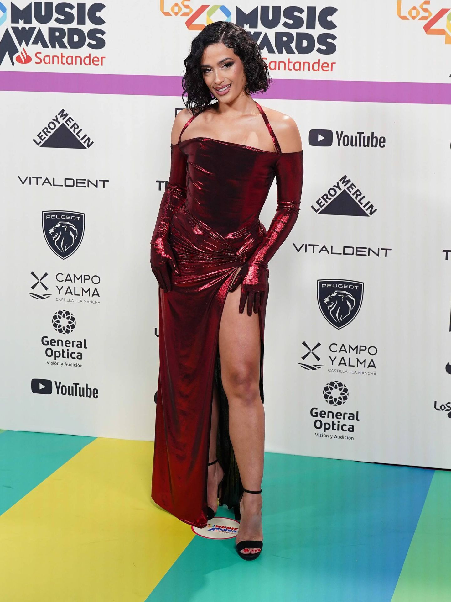 Chanel Terrero en la alfombra roja de LOS40 Music Awards 2023. (CP)