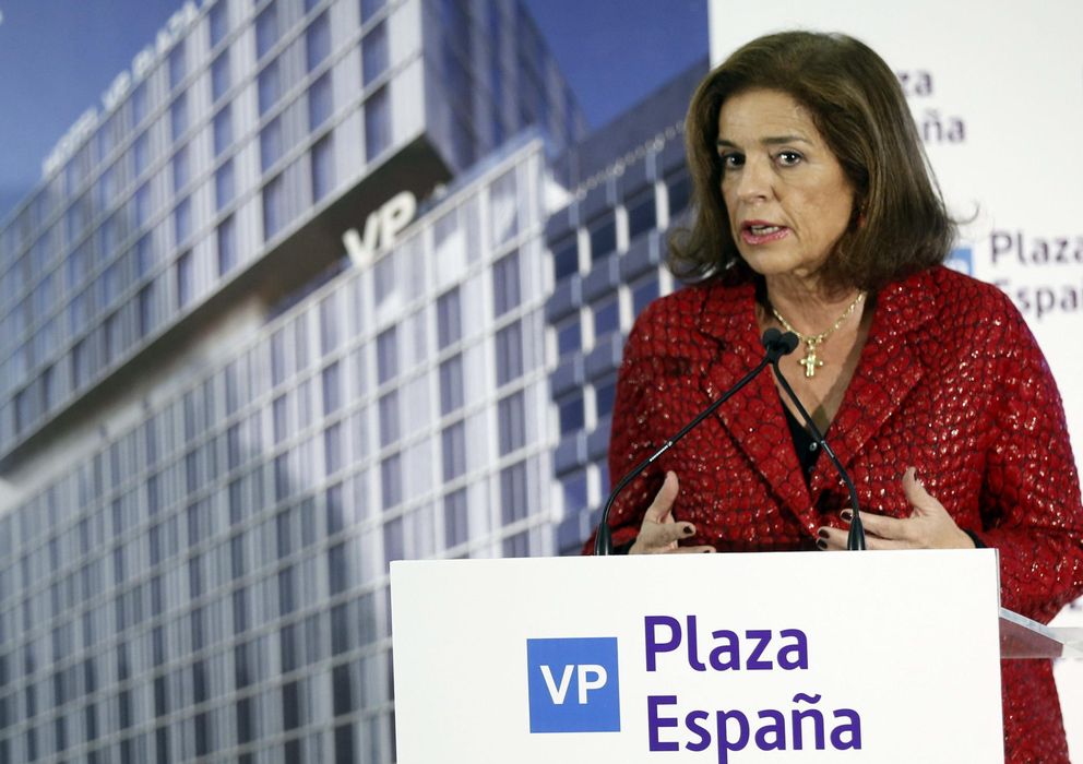 Foto: La alcaldesa de Madrid, Ana Botella, durante la presentación del Hotel VP Plaza de España. (EFE)