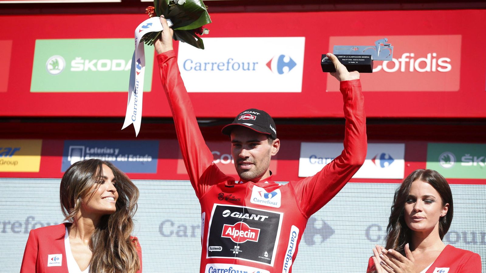 Foto: Dumoulin es el tercer líder de la Vuelta a España (EFE).