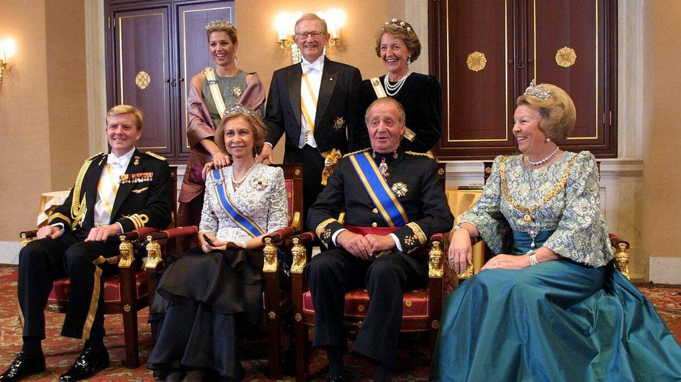La visita de los eméritos a los Países Bajos en 2001. (Getty)