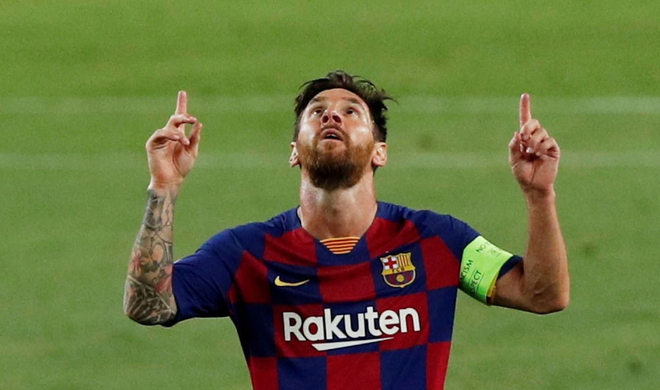 Messi celebra su gol. (Reuters)