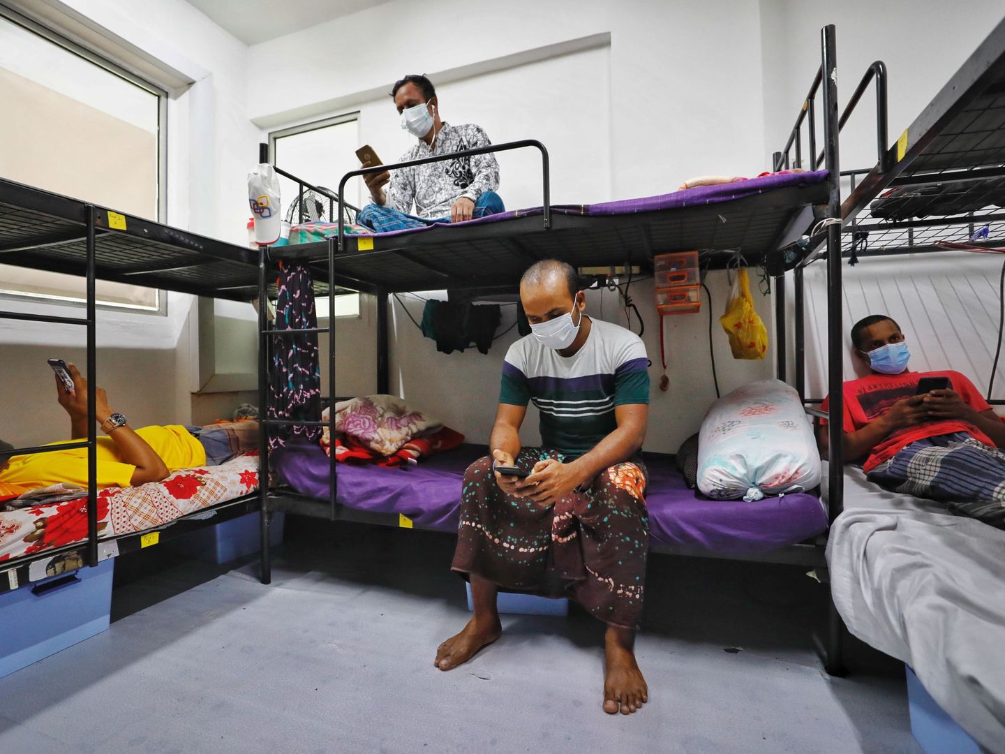 Singapur pone en cuarentena a los trabajadores migrantes. (EFE)