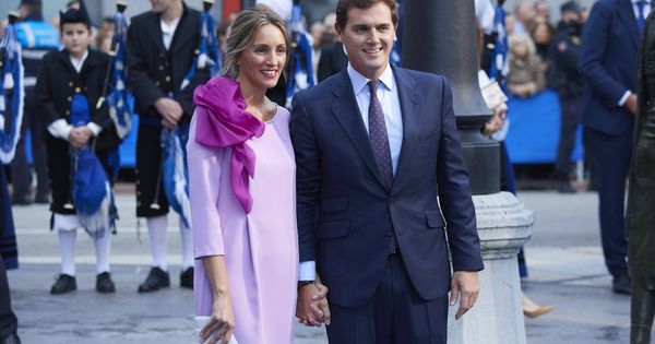 Foto: Beatriz Tajuelo y Albert Rivera, en los Princesa de Asturias. (Getty)