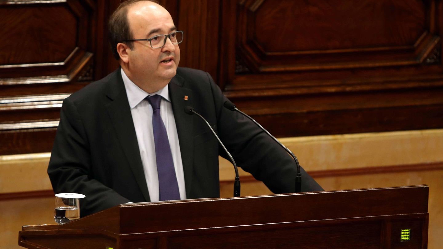 El presidente del grupo parlamentario del PSC, Miquel Iceta. (EFE)
