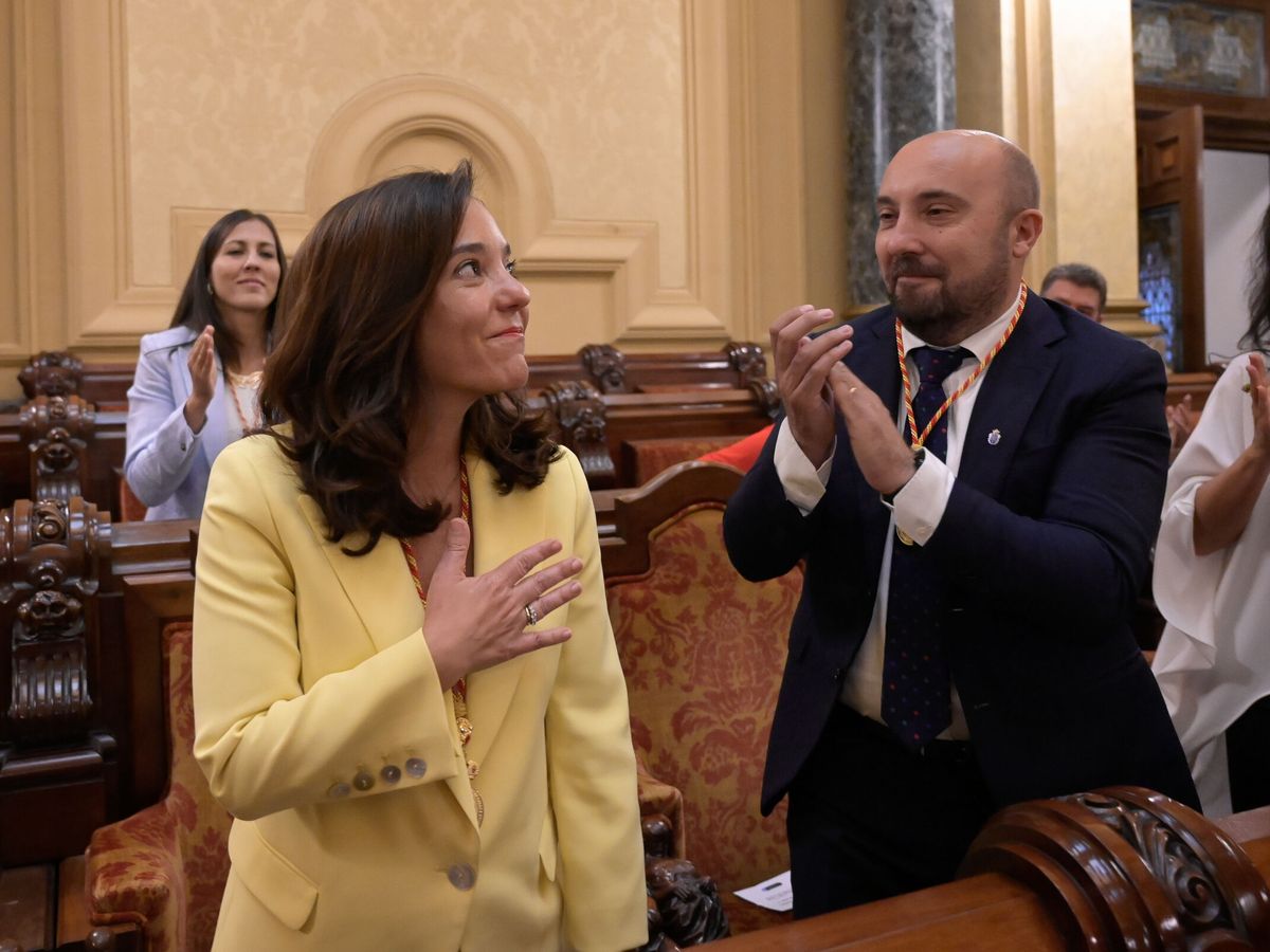 Foto: Inés Rey, el pasado 17 de junio tras ser reelegida alcaldesa de A Coruña. (EFE/Moncho Fuentes)