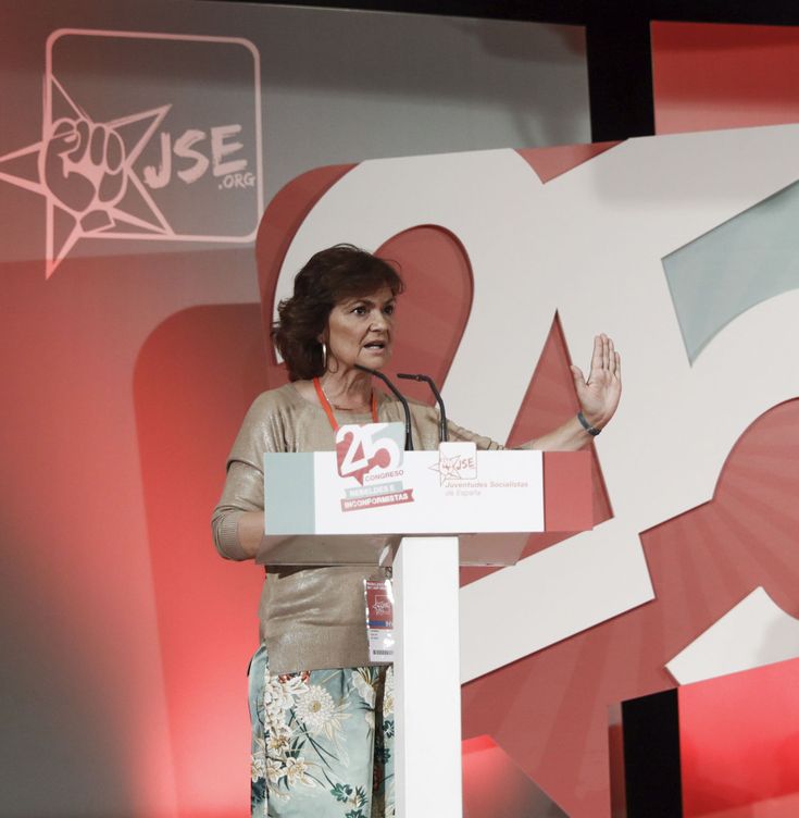 La secretaria del Área de Igualdad del PSOE, Carmen Calvo. (EFE)