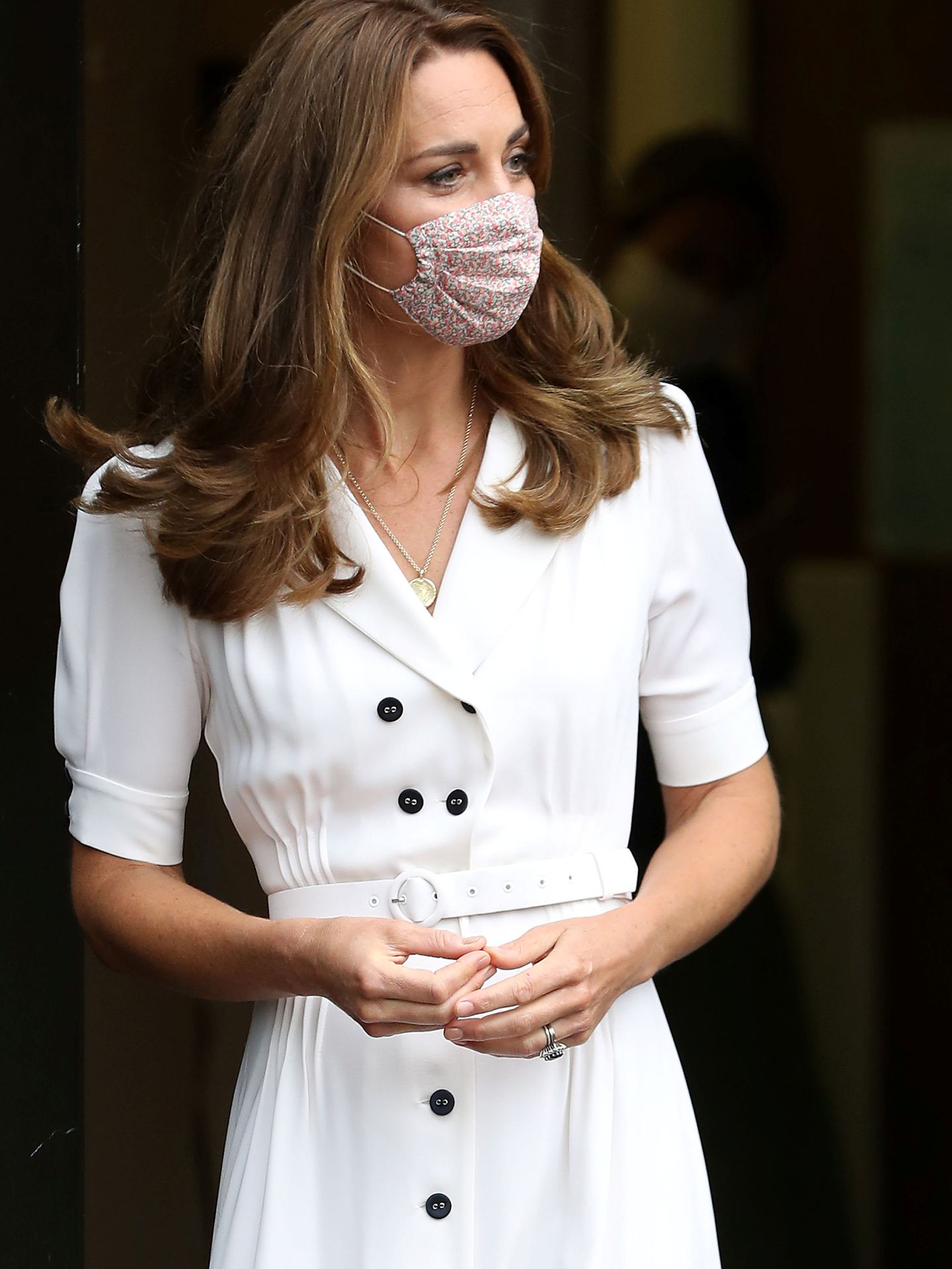 Kate Middleton y su nuevo look. (REUTERS)