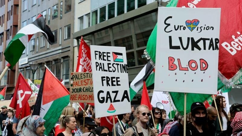 Foto de Miles de personas piden expulsara Israel en las calles de Malmö