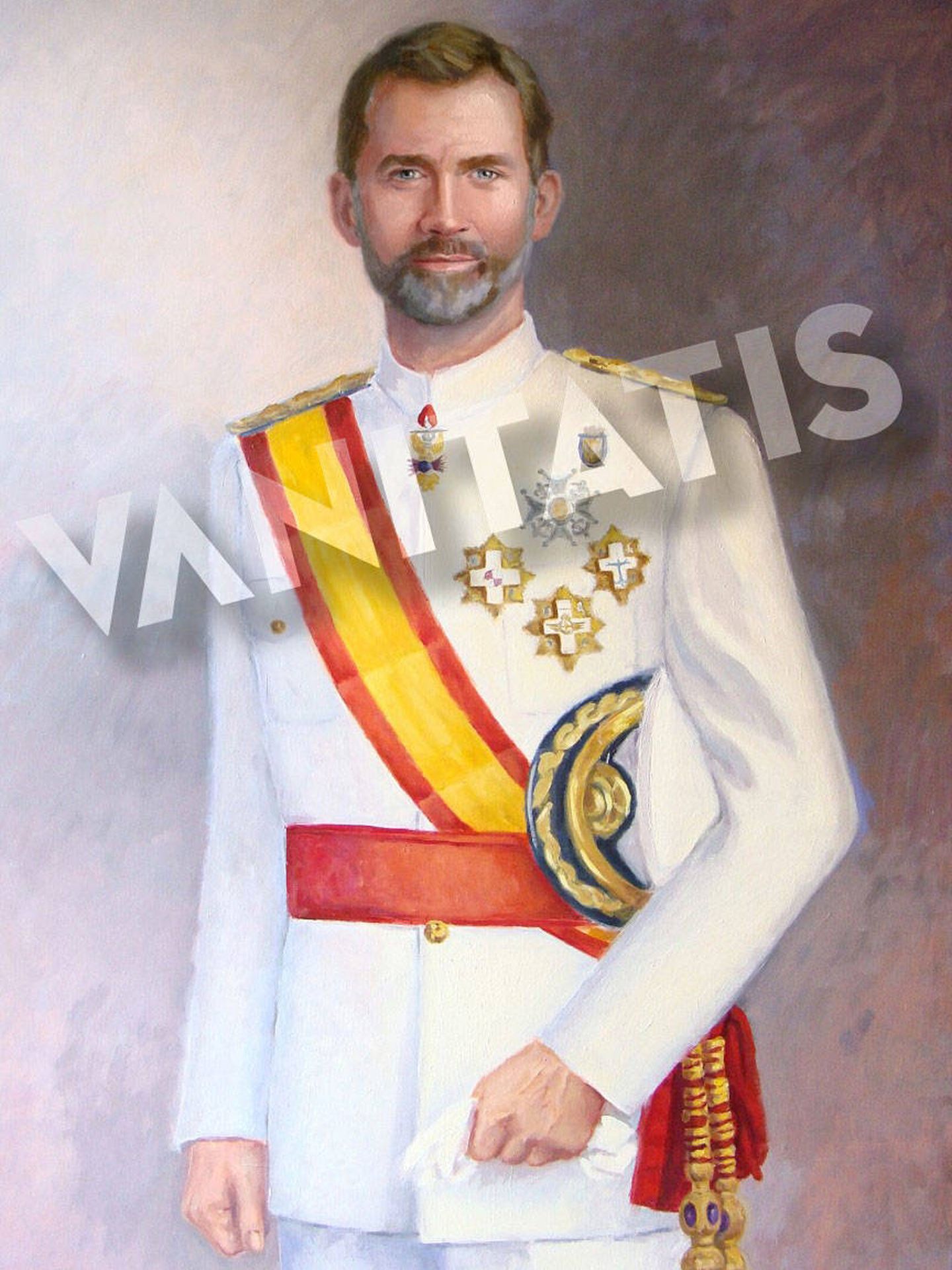 Retrato del rey Felipe. (Imagen cedida por Marta de Arespacochaga. Prohibida su reproducción)