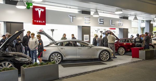 Foto: Punto de venta de Tesla en Estados Unidos.