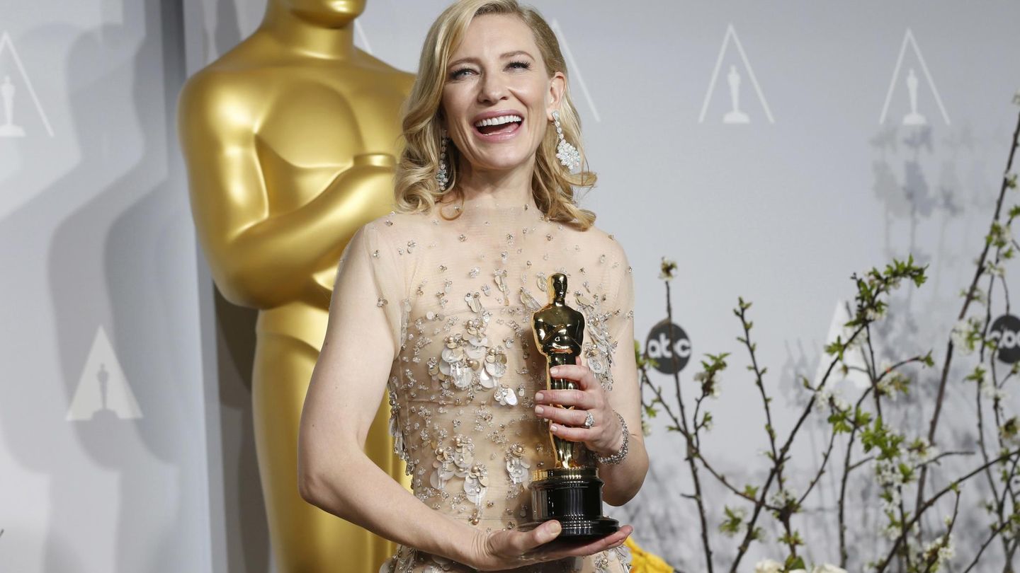 Cate Blanchett, tras ganar su Oscar por 'Blue Jasmin'. (Reuters/Mario Anzuoni) 