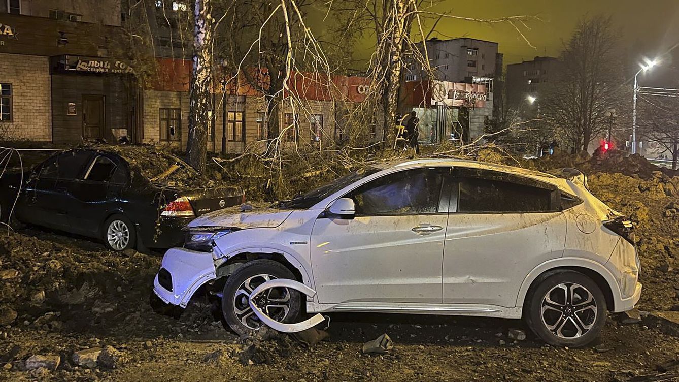 Foto: Daños provocados por la explosión en Bélgorod, Rusia. (EFE/EPA)