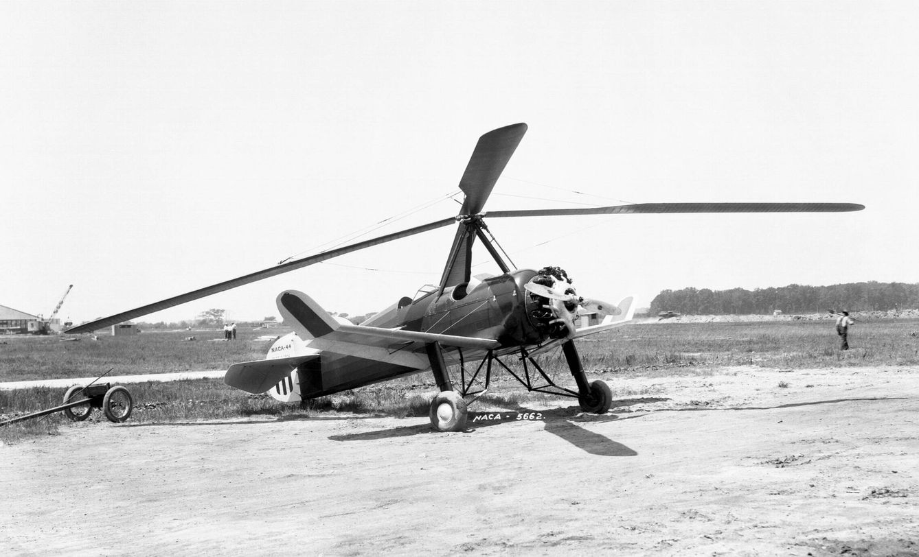 Autogiro Pitcairn PCA-2, construido en los Estados Unidos bajo licencia de Juan de la Cierva
