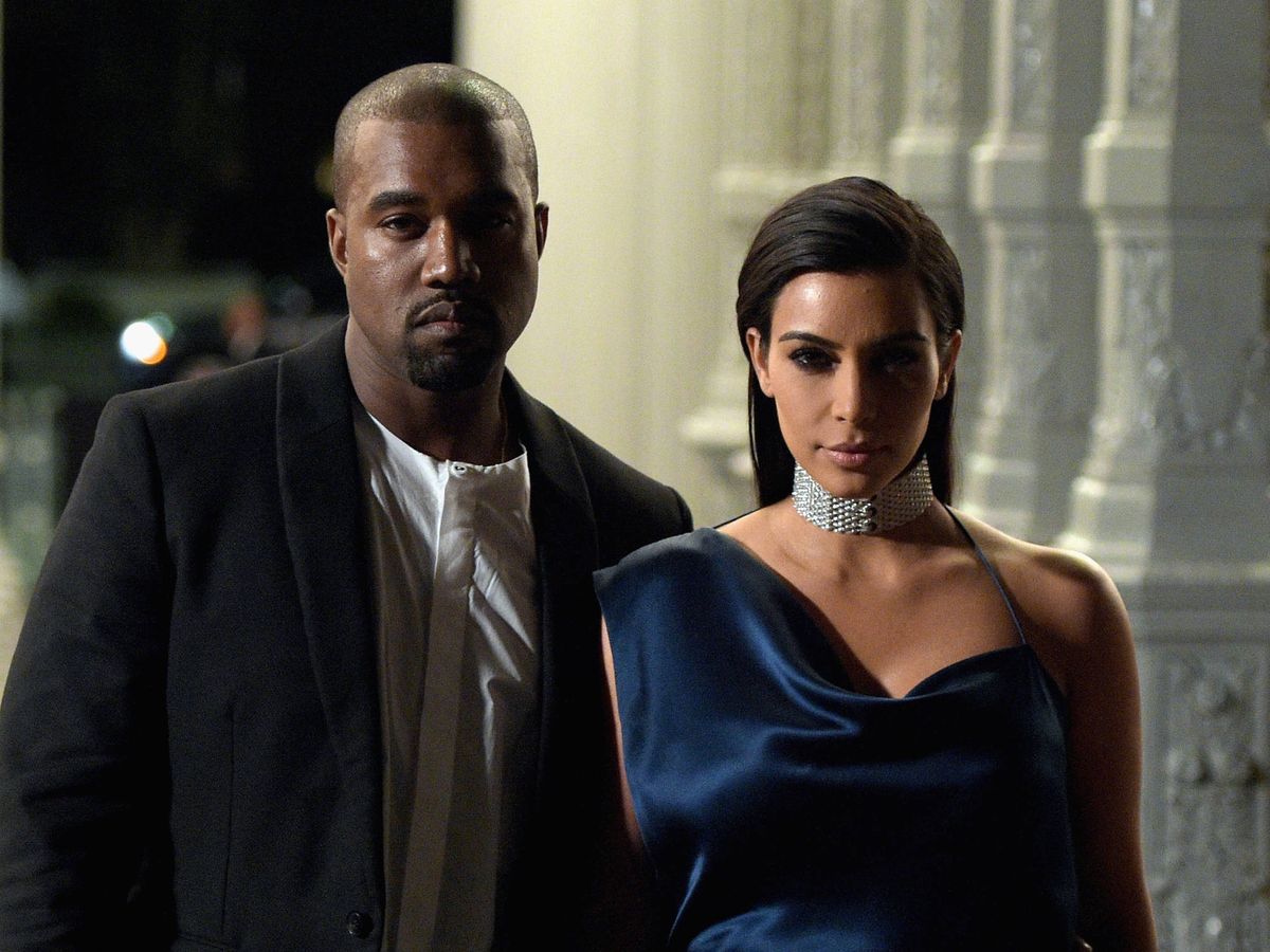 Foto:  Kanye West y Kim Kardashian. (Getty)
