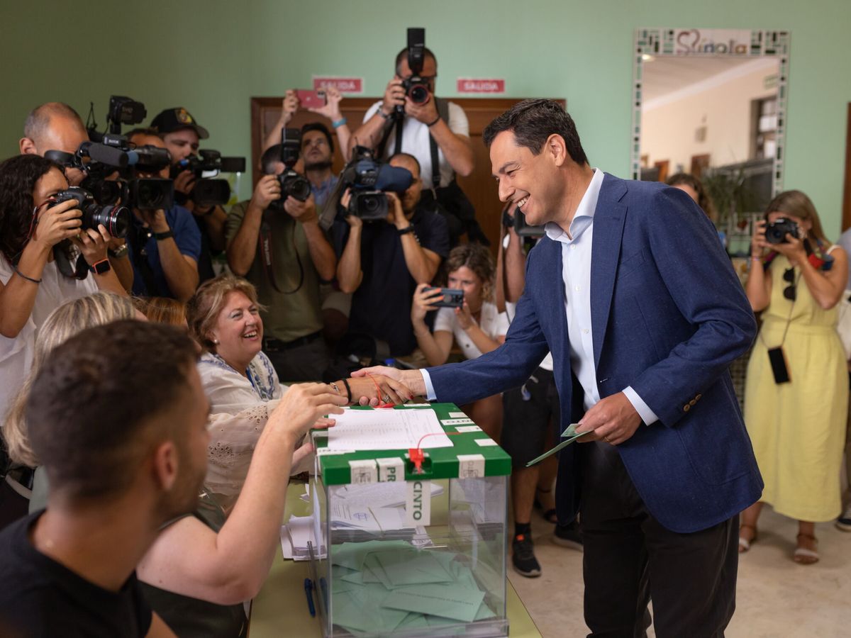 Foto: Moreno, en el colegio electoral el pasado 19 de junio. (EFE/Carlos Díaz)