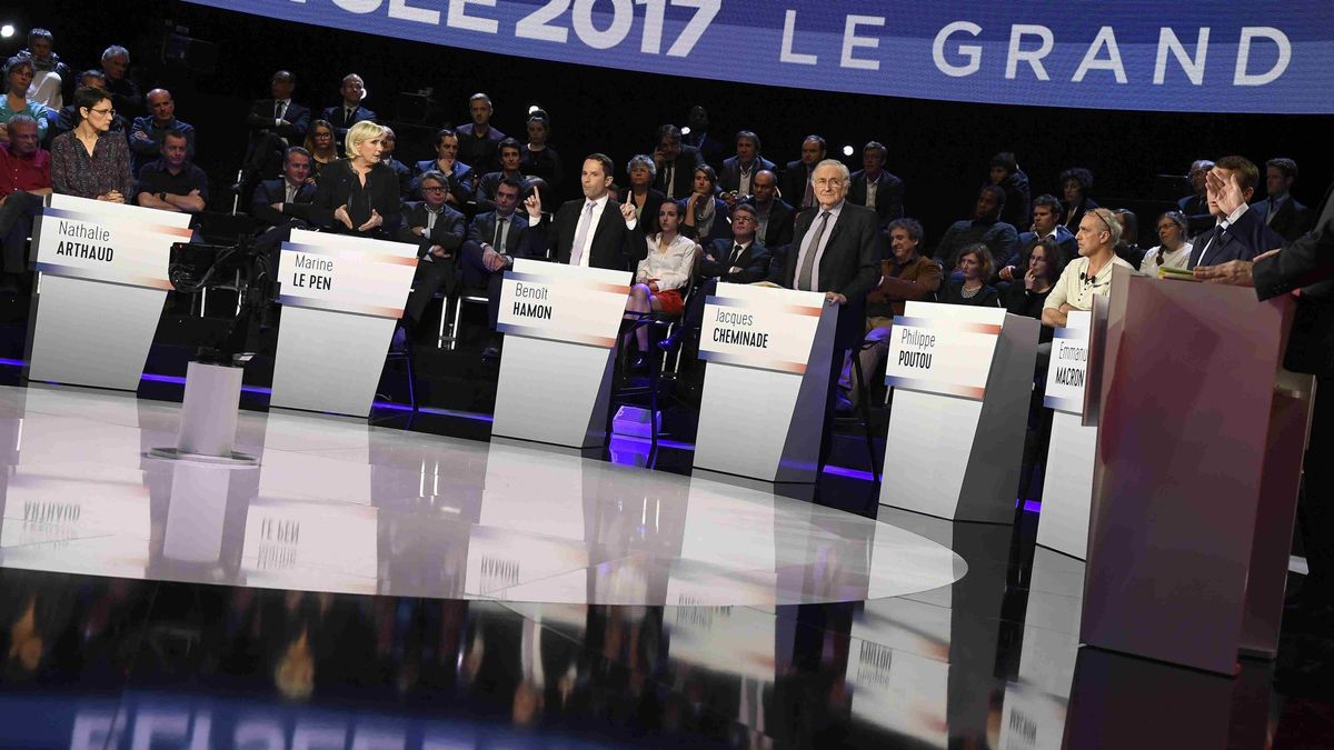 El maratoniano debate presidencial de Francia se salda sin vencedor claro