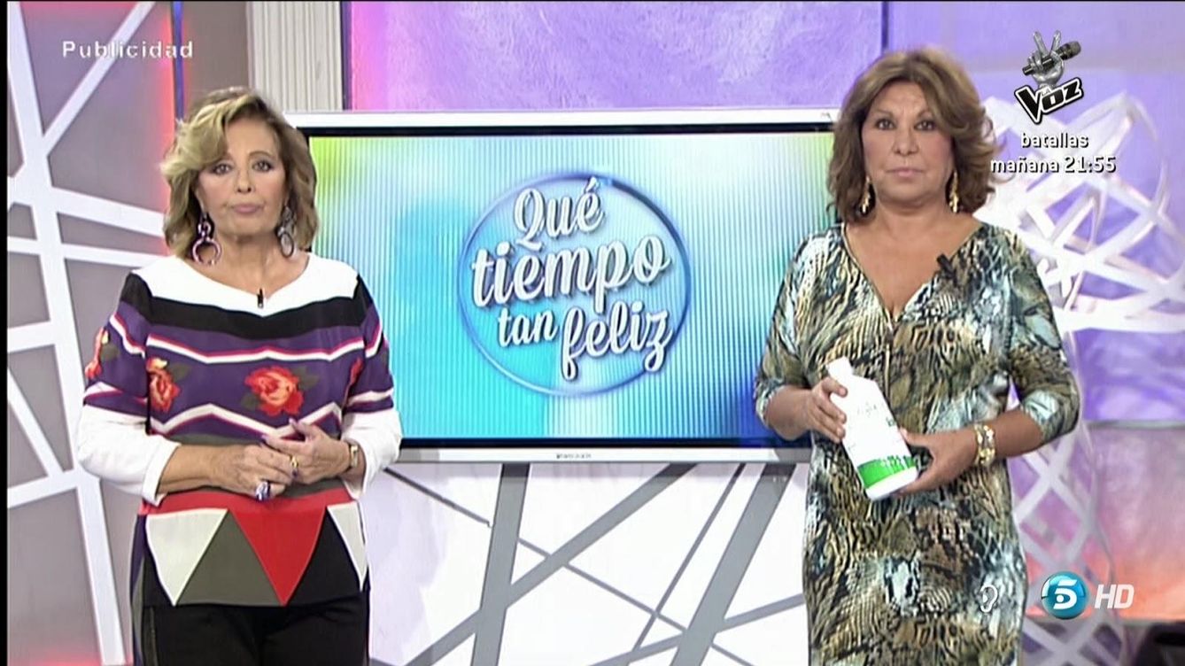 Foto: María Teresa Campos y Meli Camacho en 'Qué tiempo tan feliz' (Telecinco)