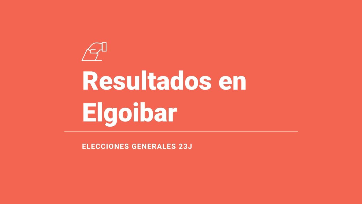 Resultados, votos y escaños en directo en Elgoibar de las elecciones del 23 de julio: escrutinio y ganador