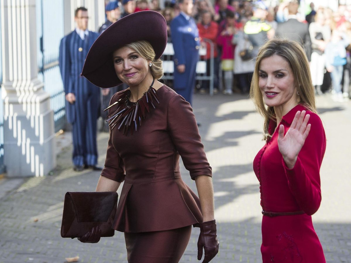 Foto: La reina Letizia y Máxima de Holanda. (Reuters)