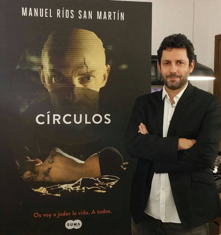 Foto: Manuel Ríos San Martín durante la presentación de 'Círculos' (Foto: Helene Desplechin)