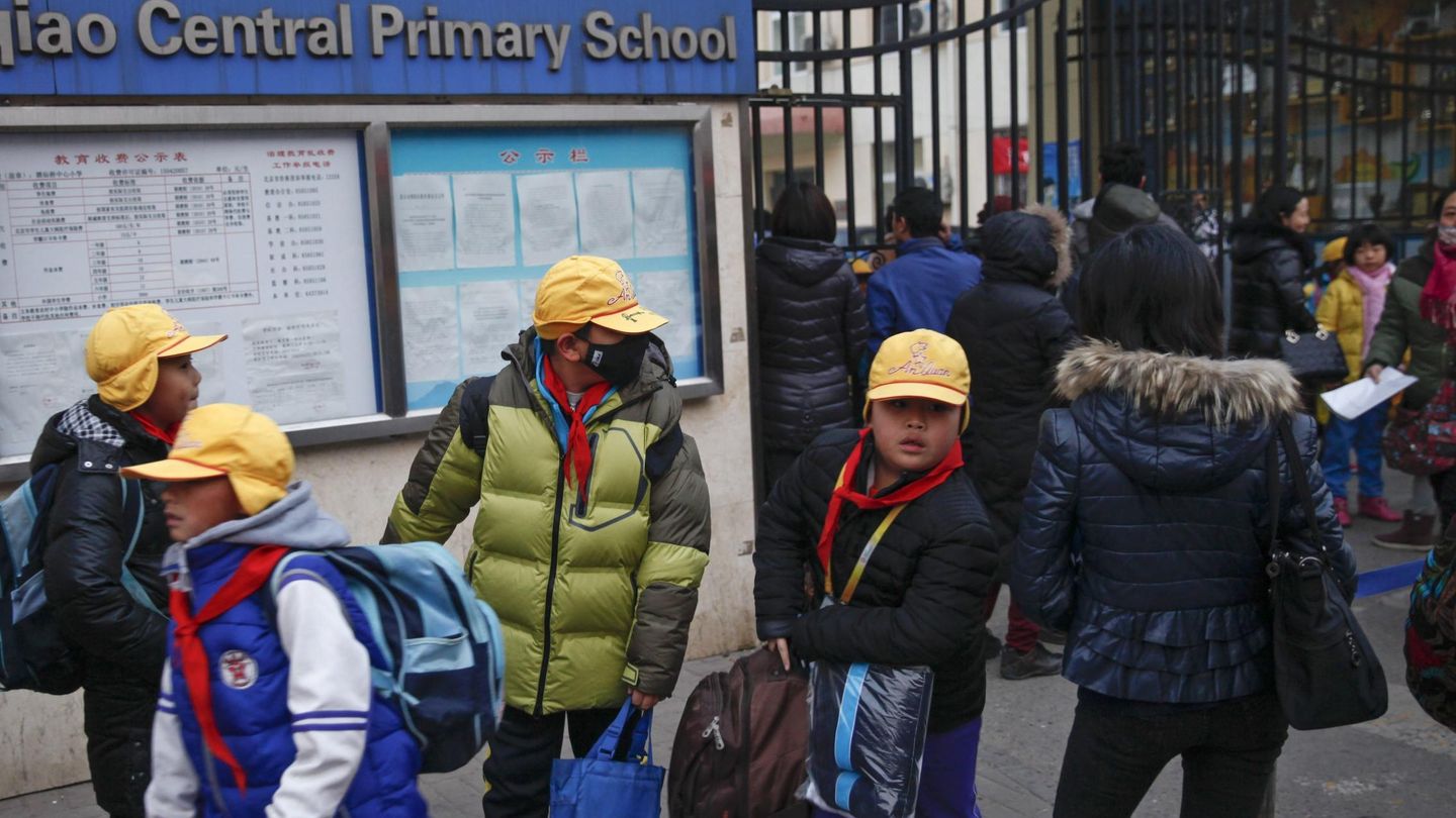 Niños en un colegio de China. (Reuters)