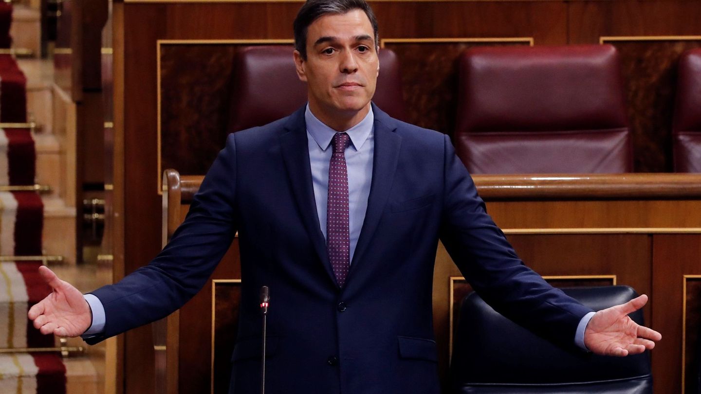 El presidente del Gobierno, Pedro Sánchez, respondió esta semana a las preguntas de la oposición durante la primera sesión de control al Gobierno desde que se declaró el estado de alarma. (EFE)