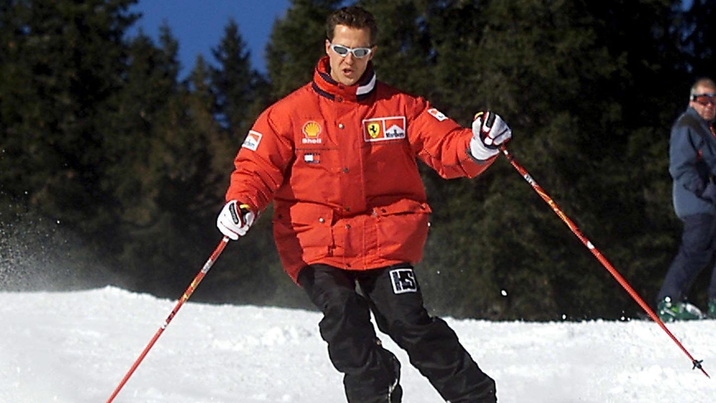 Schumacher, esquiando en Madonna di Campiglio. (EFE/Ercole Colombo)