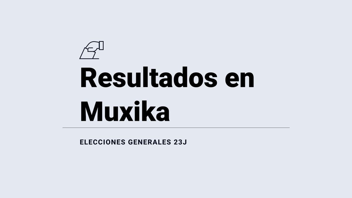 Muxika: ganador y resultados en las elecciones generales del 23 de julio 2023, última hora en directo