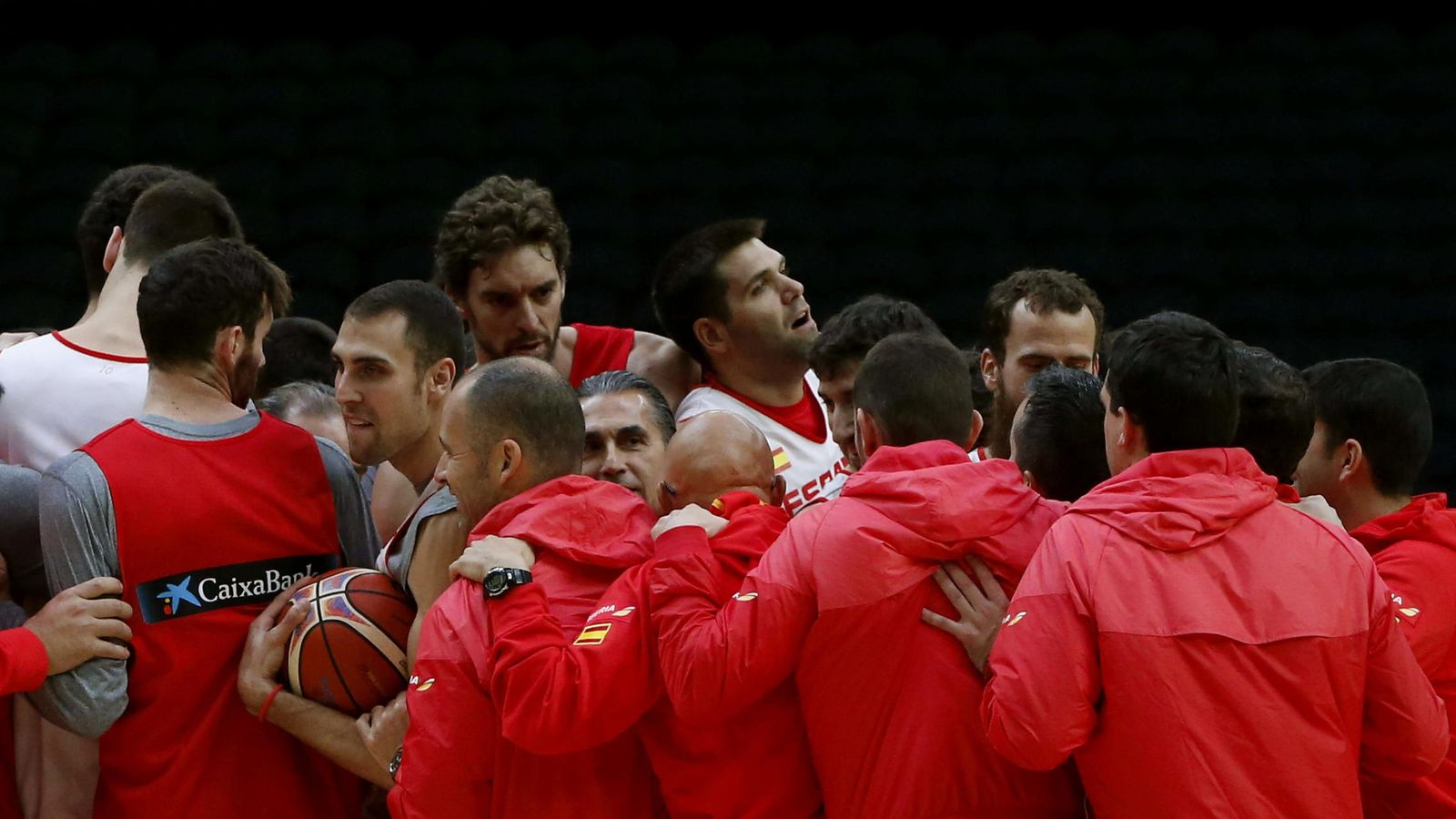 Foto: La selección española de baloncesto, en un entrenamiento (EFE)
